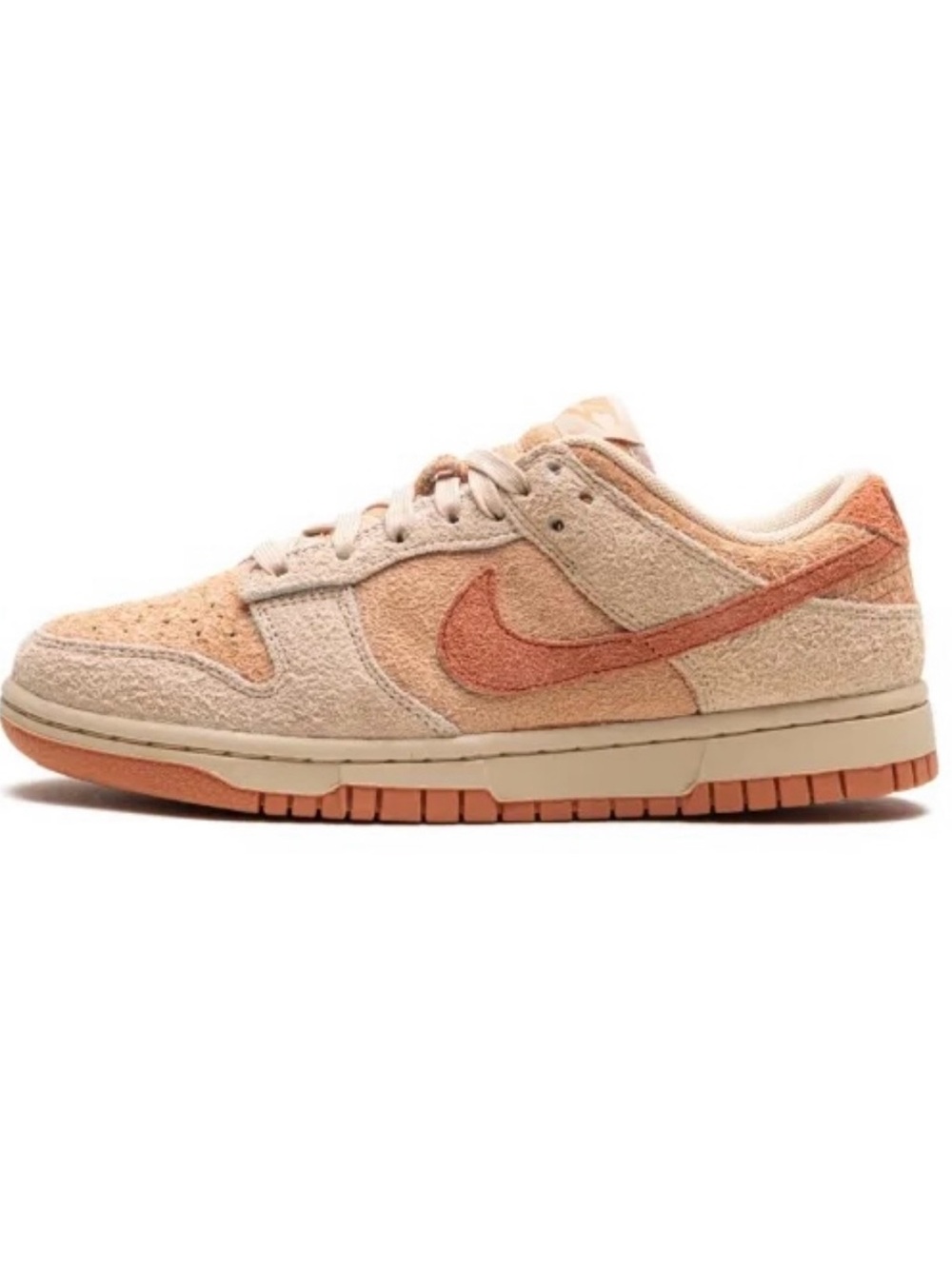 Title: Nike Dunk Low Burnt Sunrise Wheat Amber Brown Suede Sneakers Mens Size 12